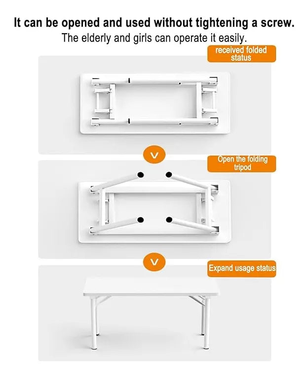 Mesa Escritorio Plegable Con Ruedas Versátil 75cmx40cmx40cm®