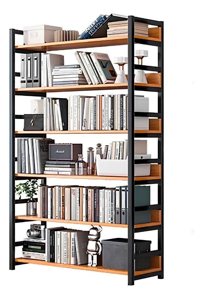 Estantería De Metal Y Mdf, Con 6 Estantes Para Almacenaje®
