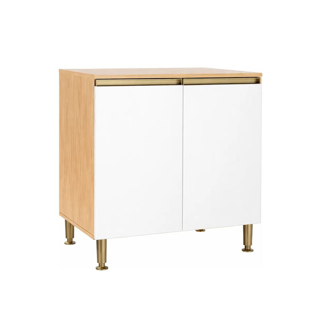 Mueble Bajo Mesada de Cocina 2 Puertas Minimalista Madera Mdp®