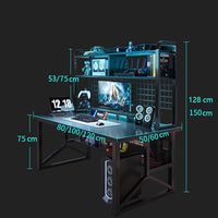 Escritorio Mesa Pc Gamer Con Estantes Resistente Premium®