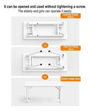 Mesa Escritorio Plegable Con Ruedas Versátil 75cmx40cmx40cm®