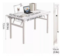 Mesa Escritorio Plegable Con Ruedas Versátil 75cmx40cmx40cm®