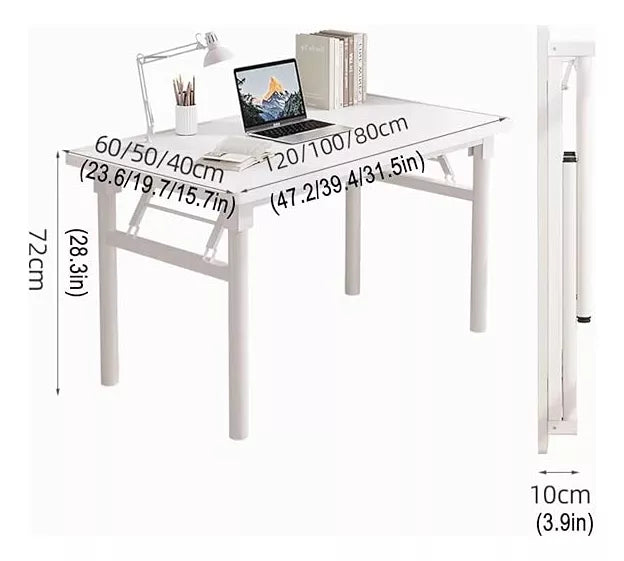Mesa Escritorio Plegable Con Ruedas Versátil 75cmx40cmx40cm®