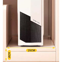 Escritorio Minimalista 2 Cajones 3 Estantes 100x37cm Crema®
