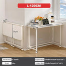 Escritorio Madera Metal Plegable C/ruedas 100cm Industrial®