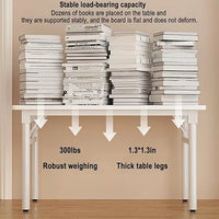 Mesa Escritorio Plegable Con Ruedas Versátil 75cmx40cmx40cm®