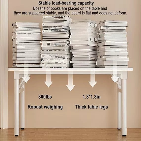 Mesa Escritorio Plegable Con Ruedas Versátil 75cmx40cmx40cm®