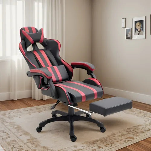 Silla Gamer Reclinable Con Posa Pie Y Almohadones®