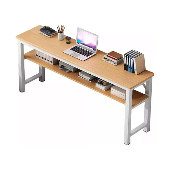 Escritorio de Madera Minimalista Con Estante Inferior®