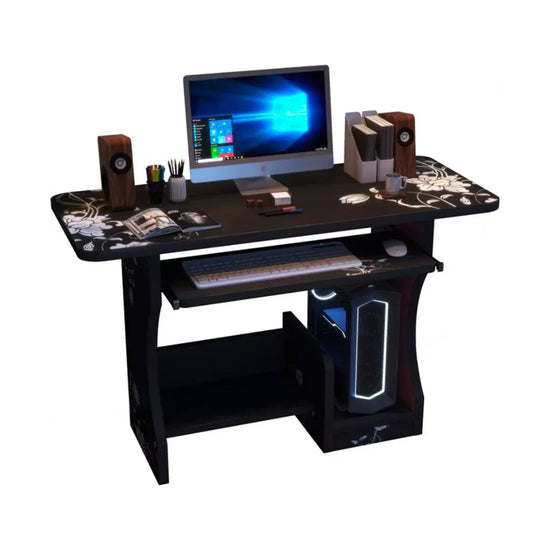 Escritorio Con Estante Para Torre De Pc Negro®