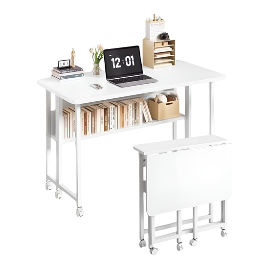 Escritorio Plegable C/ruedas Blanco®