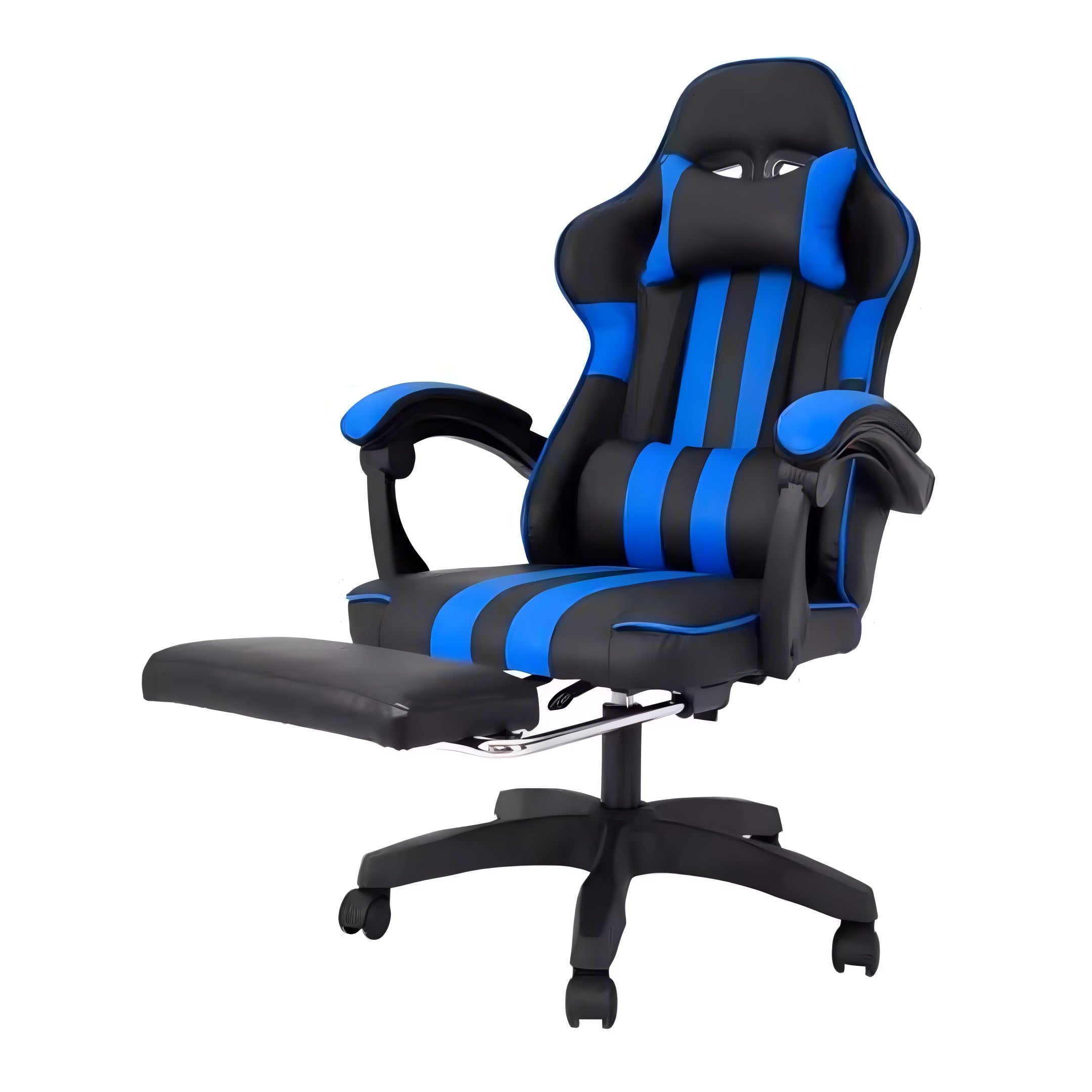 Silla Gamer Reclinable Reforzada Con Posa Pie Y Almohadones®