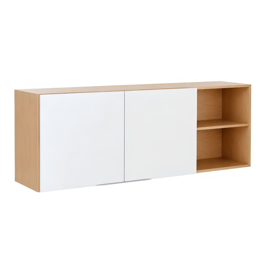 Alacena de Cocina Minimalista Blanco/madera 1 Puerta Isabelle®