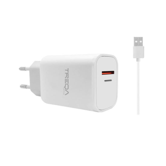Cargador Compatible Usb Y Lightning Carga Rápida Treqa®