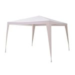 Gazebo Blanco 3mt X 3mt Exterior Resistente Acero Poliéster