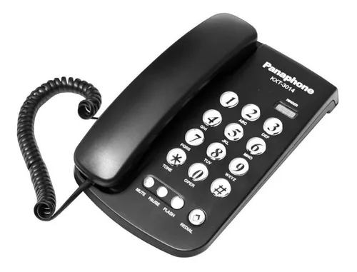 Teléfono Fijo Panaphone Kxt-3014 Negro – Carolina´s Home