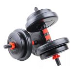 Set 2 Mancuerna + 8 Discos Goma, Total 20kg Carolinas Home