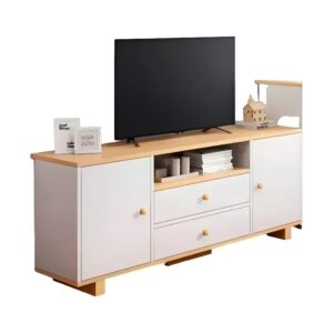 Rack Tv Madera 120x30x54cm 4 Cajones 1 Estante Color Marrón®