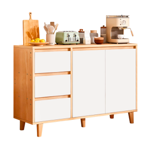 Comoda Organizadora Minimalista Blanco/madera 100x80 Mdf®