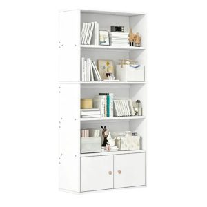 Biblioteca Moderna 4 Estantes 33x60 Mdf Resistente Oficina®