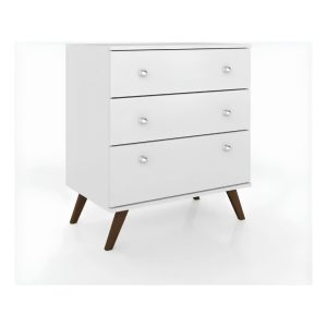 Comoda Liena Retro Moderna 3 Cajones Materiales Premium®