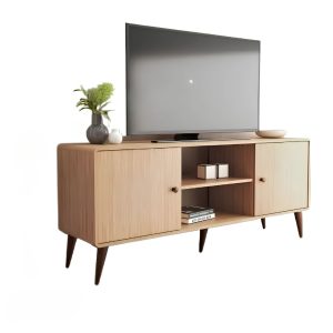 Rack Para Tv Minimalista Madera Mdf Resistente Linea Curve®